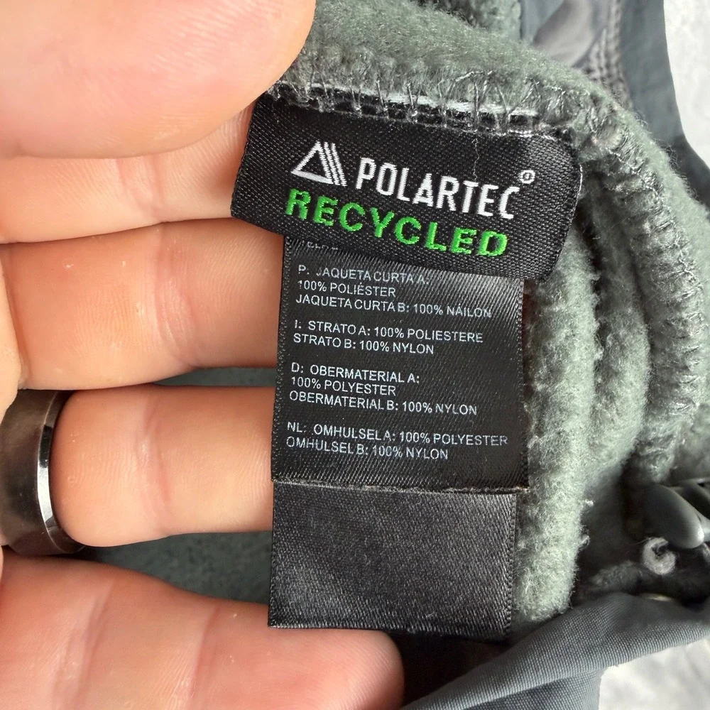 The North Face Denali 2 Polartec Fleece Hoodie Mens XXXL Grey Full Zip Jacket
